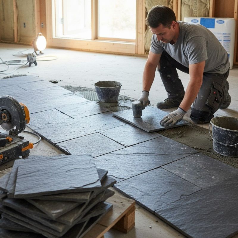 Stone Floor Installation