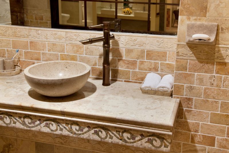 Stone Backsplash Installation